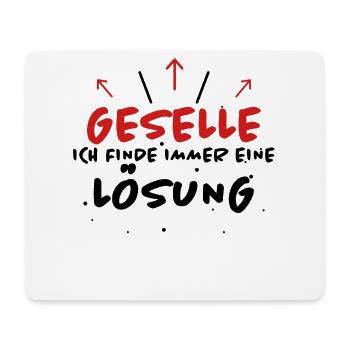 Geselle Spruch Lustiges Gesellenprüfung Geschenk - Mousepad (Querformat) - Weiß - Vorne
