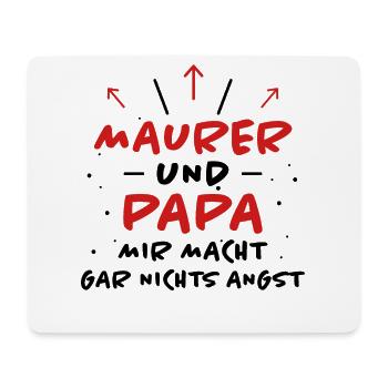 Maurer Spruch Baustelle Lustiges Maurer Geschenk - Mousepad (Querformat) - Weiß - Vorne