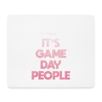 Es Ist Spieltag Leute - Mousepad (Querformat) - Weiß - Vorne