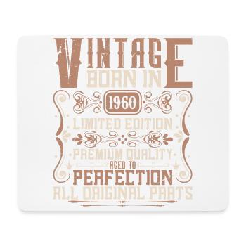 1960 Geburtstag Jahrgang 1960 Geboren Vintage 1960 - Mousepad (Querformat) - Weiß - Vorne