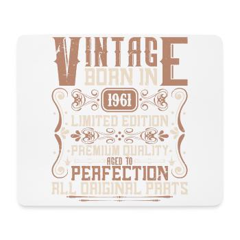 1961 Birthday Vintage 1961 Born Vintage 1961 - Mouse Pad (horizontal) - white - Front