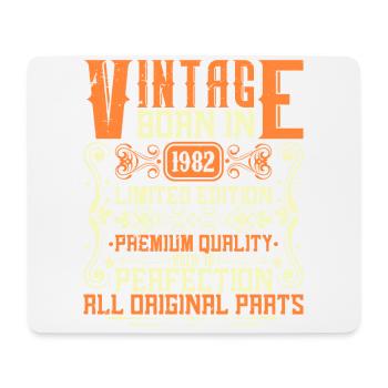 1982 Born 1982 - Year of construction 1982 Birthday 1982 - Mouse Pad (horizontal) - white - Front