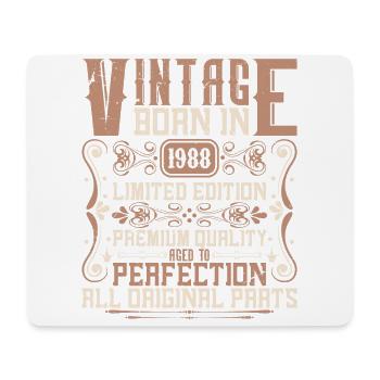 1988 Geburtstag Jahrgang 1988 Geboren Vintage 1988 - Mousepad (Querformat) - Weiß - Vorne