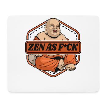 Zen As Fuck Buddhist Symbol Statue Priest Buddhism - Mouse Pad (horizontal) - white - Front