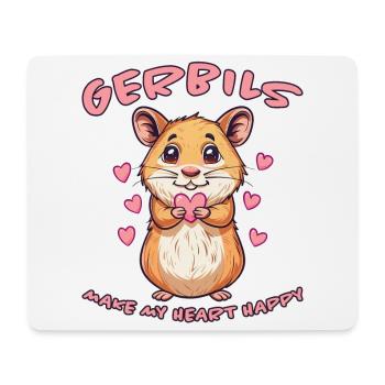 Gerbil Saying Racing Rat Funny Gerbil Gift - Mouse Pad (horizontal) - white - Front
