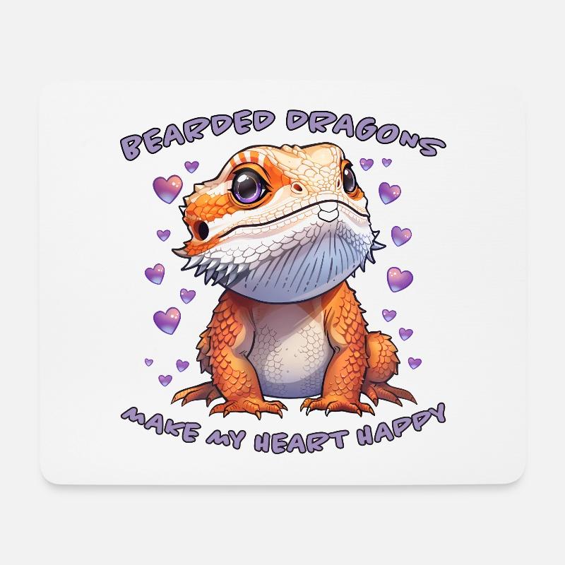 Bartagamen Spruch Fun Lustiges Bartagamen Geschenk - Mousepad (Querformat) - Weiß