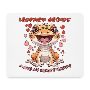Leopardgecko Spruch Lustiges Leopardgecko Geschenk - Mousepad (Querformat) - Weiß - Vorne