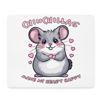 Chinchilla Spruch Lustiges Chinchilla Geschenk - Mousepad (Querformat) - Weiß - Vorne