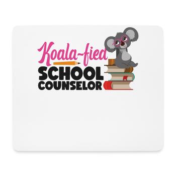 School Counselor Koala Koala-Fied - Mousepad (Querformat) - Weiß - Vorne