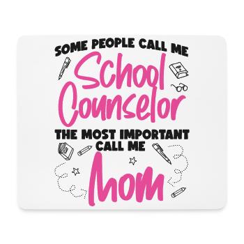 Conseillère scolaire Maman Quelques personnes - Tapis de souris (format paysage) - blanc - Devant