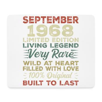 Birthday September 1968 Limited Edition Original - Mouse Pad (horizontal) - white - Front