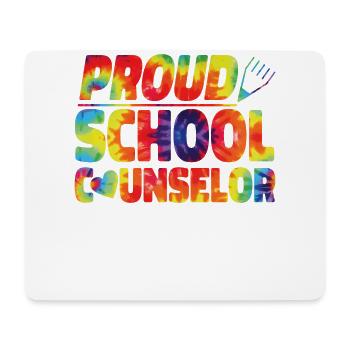 School Counselor Tie Dye Proud - Mouse Pad (horizontal) - white - Front