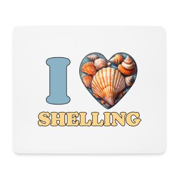 J’aime bombarder des coquillages Shell Collector Gift - Tapis de souris (format paysage) - blanc - Devant