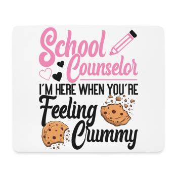 Conseiller scolaire Pun Cookie School - Tapis de souris (format paysage) - blanc - Devant