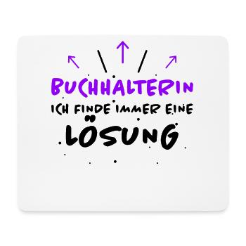 Buchhalterin Spruch Lustiges Buchhalterin Geschenk - Mousepad (Querformat) - Weiß - Vorne