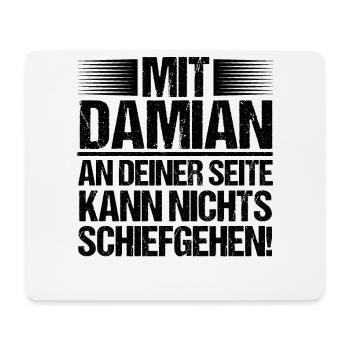 Prénom Damian - Tapis de souris (format paysage) - blanc - Devant