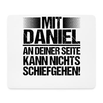 Vorname Daniel - Mousepad (Querformat) - Weiß - Vorne
