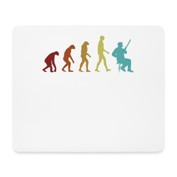 Fagott Evolution Aerophon Fagottinstrument - Mousepad (Querformat) - Weiß - Vorne