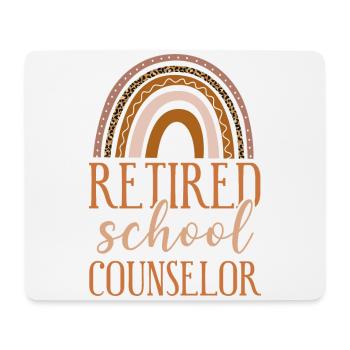 School Counselor Retired Rainbow - Mouse Pad (horizontal) - white - Front
