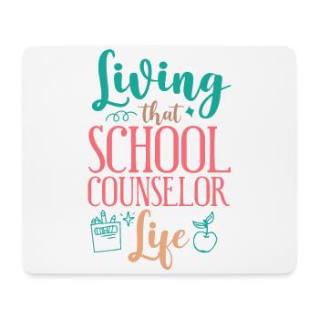 Conseiller scolaire Vivre cela - Tapis de souris (format paysage) - blanc - Devant