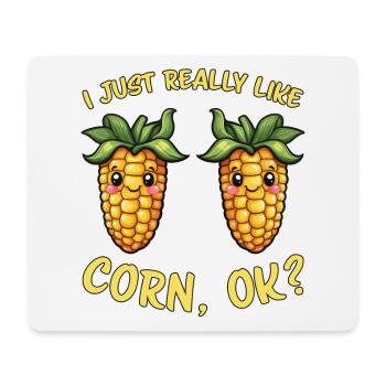 Corn on the cob saying corn funny corn on the cob gift - Mouse Pad (horizontal) - white - Front