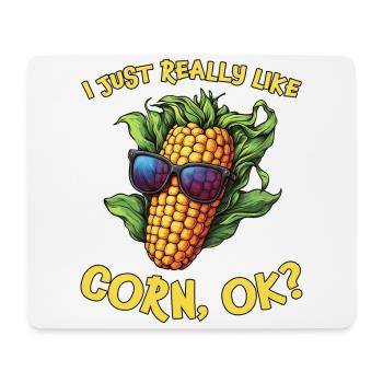 Corn on the cob saying corn funny corn on the cob gift - Mouse Pad (horizontal) - white - Front