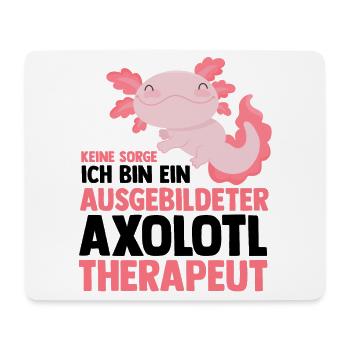 Axolotl - Mousepad (Querformat) - Weiß - Vorne
