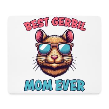 Gerbil Saying Gerbil Mom Funny Gerbil Gift - Mouse Pad (horizontal) - white - Front