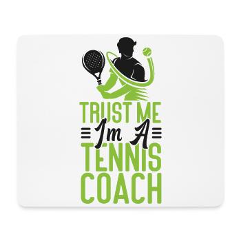Drôle de joueur de tennis Racket Trust - Tapis de souris (format paysage) - blanc - Devant