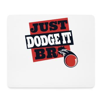 Just Bro Game Prisonball Joueur d’équipe Dodgeball - Tapis de souris (format paysage) - blanc - Devant