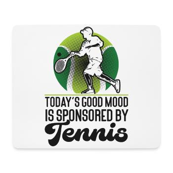 Funny Tennis Player Racket Today's - Mousepad (Querformat) - Weiß - Vorne
