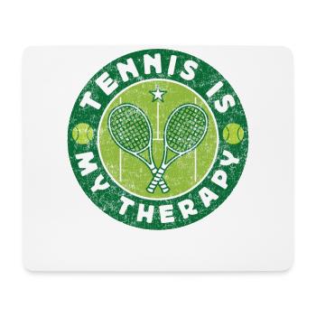 Funny Tennis Player Racket Tennis - Mouse Pad (horizontal) - white - Front