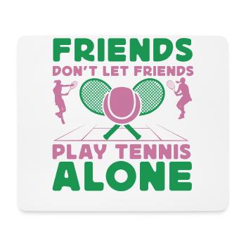 Funny Tennis Player Racket Just A - Mousepad (Querformat) - Weiß - Vorne