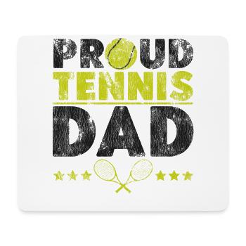 Funny Tennis Player Racket Dad - Mousepad (Querformat) - Weiß - Vorne