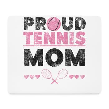 Funny Tennis Player Racket Mom - Mouse Pad (horizontal) - white - Front