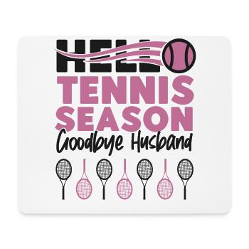Funny Tennis Player Racket Husband - Mouse Pad (horizontal) - white - Front