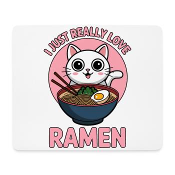 Ramen Katze Anime Lustiges Kawaii Ramen Geschenk - Mousepad (Querformat) - Weiß - Vorne