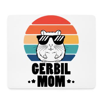 Gerbille disant Gerbille Maman Drôle Gerbille Cadeau - Tapis de souris (format paysage) - blanc - Devant