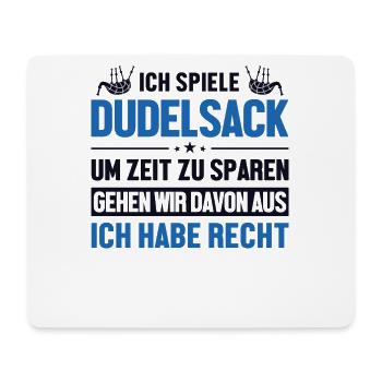Dudelsackspieler hat immer Recht Blowpipe Player - Tapis de souris (format paysage) - blanc - Devant