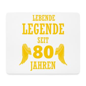 Living Legend 80 Years 80th Birthday Funny - Mouse Pad (horizontal) - white - Front