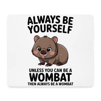 Wombat Spruch Australien Lustiges Wombats Geschenk - Mousepad (Querformat) - Weiß - Vorne
