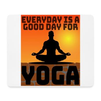 Yoga - Mousepad (Querformat) - Weiß - Vorne