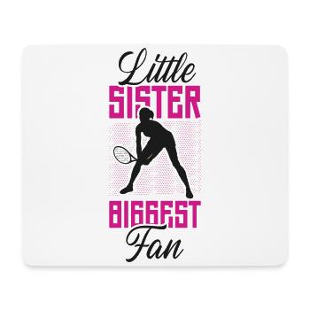 Funny Tennis Player Racket Sister - Mousepad (Querformat) - Weiß - Vorne