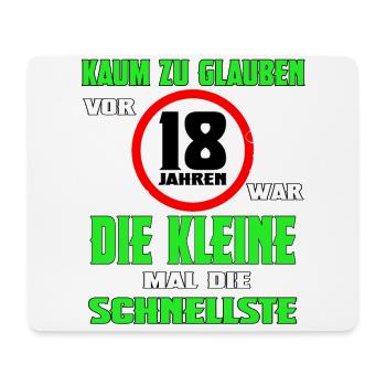 18 Geburtstag Volljährig Erwachsen Geschenk Party - Mousepad (Querformat) - Weiß - Vorne
