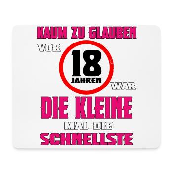 18 Geburtstag Volljährig Erwachsen Geschenk Party - Mousepad (Querformat) - Weiß - Vorne