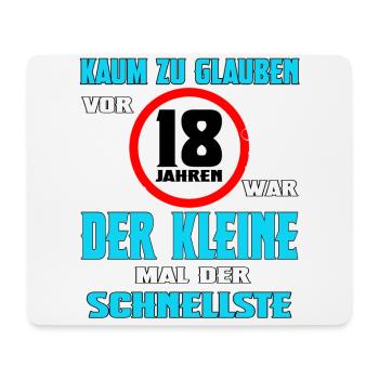 18 Geburtstag Volljährig Erwachsen Geschenk Party - Mousepad (Querformat) - Weiß - Vorne