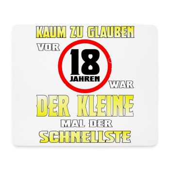 18 Geburtstag Volljährig Erwachsen Geschenk Party - Mousepad (Querformat) - Weiß - Vorne
