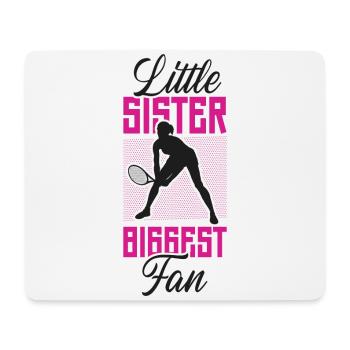 Funny Tennis Player Racket Sister - Mousepad (Querformat) - Weiß - Vorne