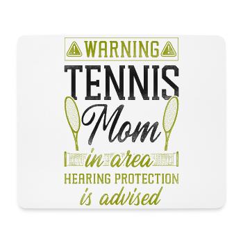 Funny Tennis Player Racket Mom - Mousepad (Querformat) - Weiß - Vorne