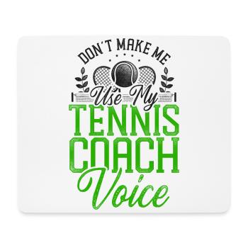 Funny Tennis Player Racket Coach - Mousepad (Querformat) - Weiß - Vorne